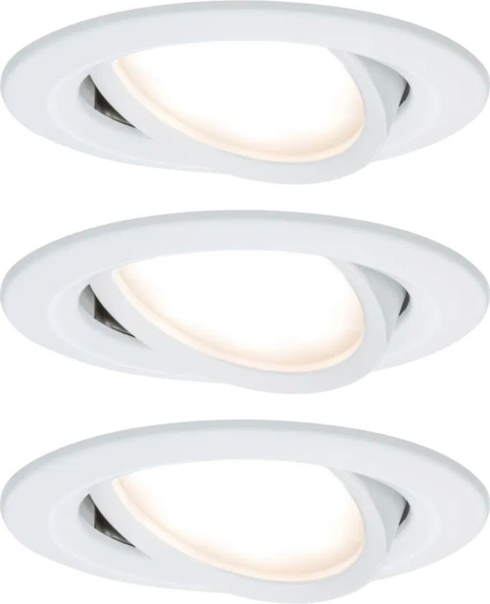 Paulmann 93485 - SADA 3xLED/6W IP23 Stmievateľné kúpeľňové podhľadové svietidlo NOVA 230V