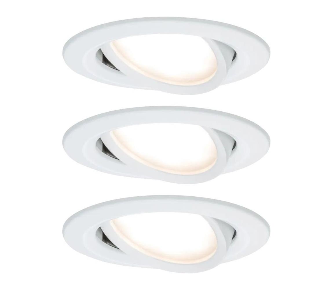 Paulmann Paulmann 93485 - SADA 3xLED/6W IP23 Stmievateľné podhľadové svietidlo NOVA 230V