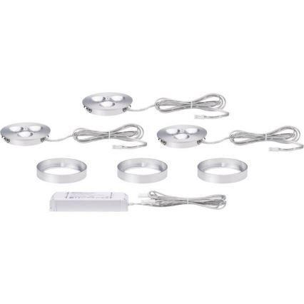 Paulmann 93546 - SADA 3x LED Podhľadové svietidlo PLANE 3xLED/3W/230V