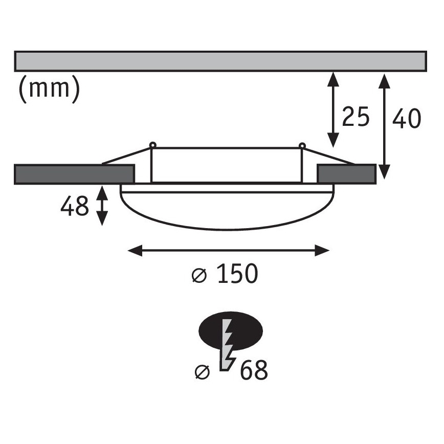 Paulmann 93590 - SADA 4xLED/3W Stropné svietidlo ROLLING 230V