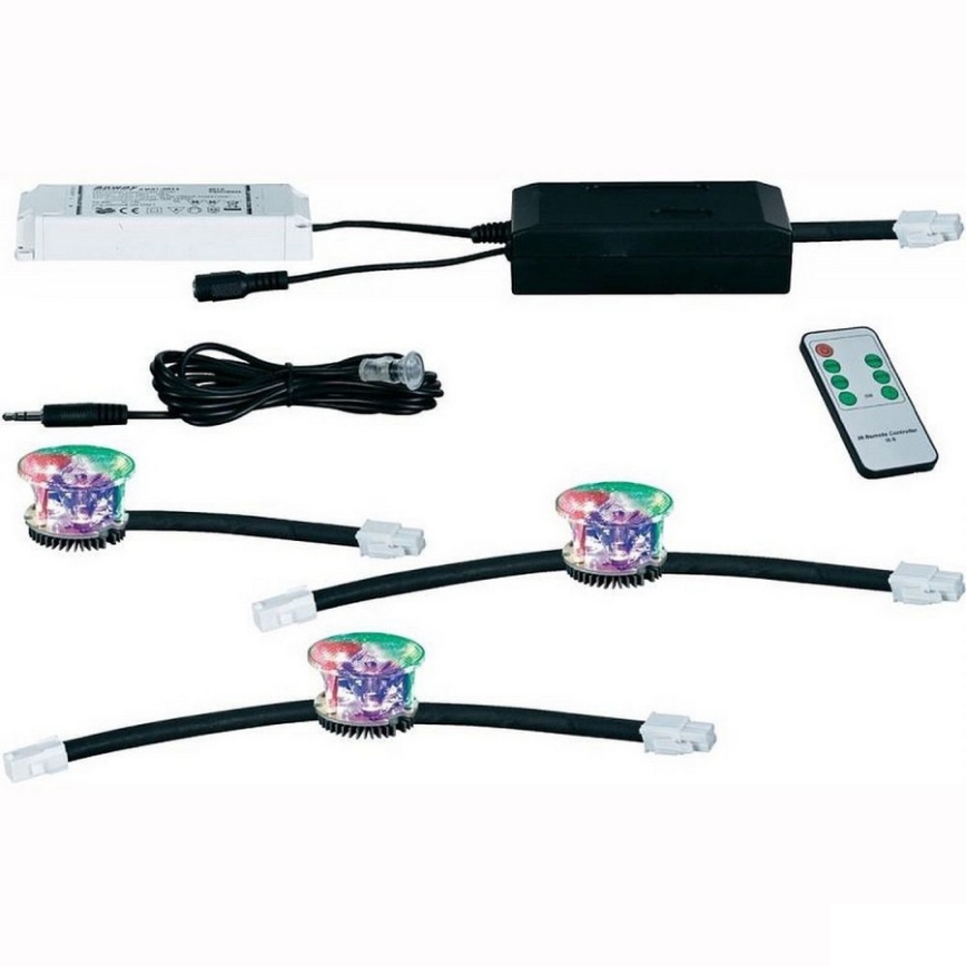 Paulmann 93704 - SADA 3xLED Podhľadové svietidlo WELLNESS 3xLED/3W/230V