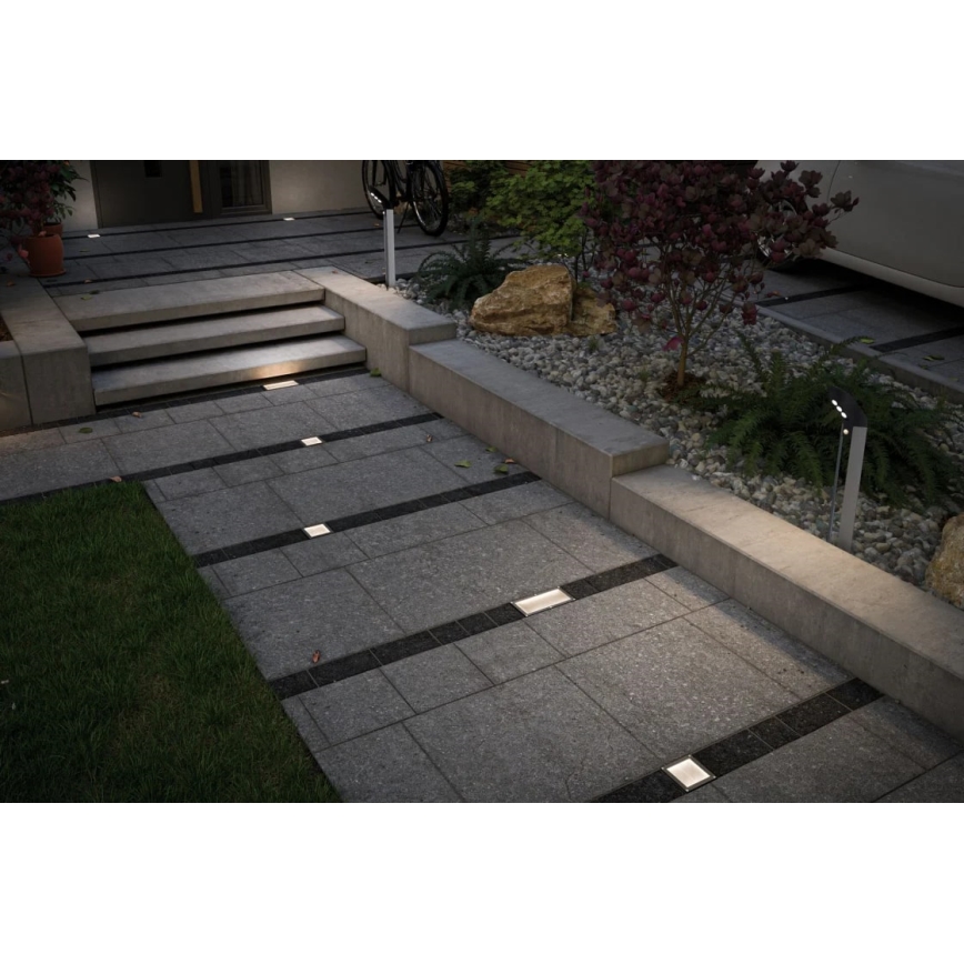 Paulmann 93774 - LED/0,24W IP67 Solárne nájazdové svietidlo CUBE 1,2V