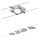 Paulmann 94107 - SADA 4xLED/4,3W Kompletný lankový systém MAC 230V matný chróm