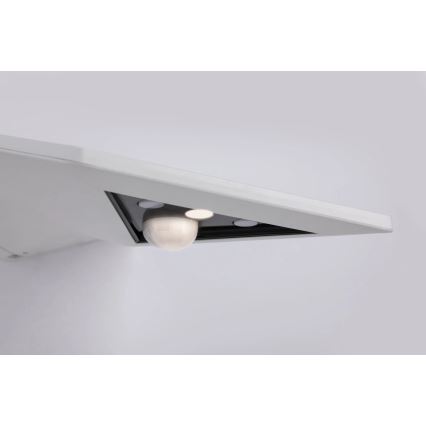 Paulmann 94244 - LED/1,2W IP44 Solárne nástenné svietidlo so senzorom YOKO 3,7V 1800 mAh biela