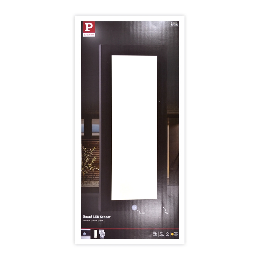 Paulmann 94256 - LED/10W IP44 Domové číslo so senzorom 230V