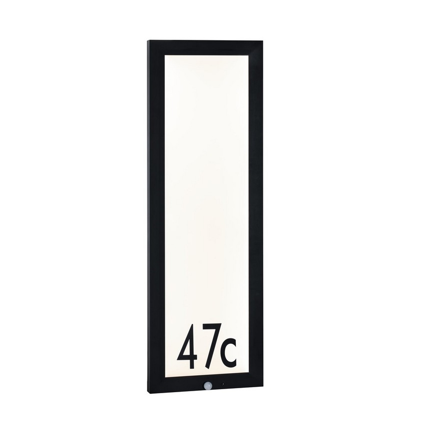 Paulmann 94257 - LED/19W IP44 Domové číslo so senzorom 230V