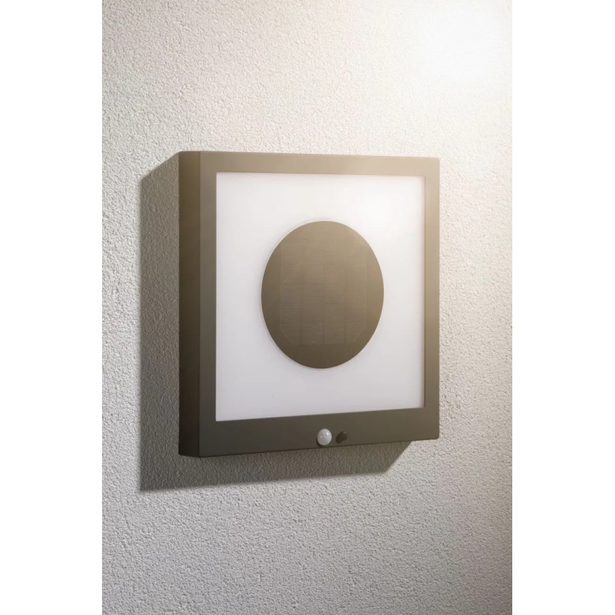 Paulmann 94263 - LED/1,2W IP44 Solárne nástenné svietidlo so senzorom TAIJA 3,7V