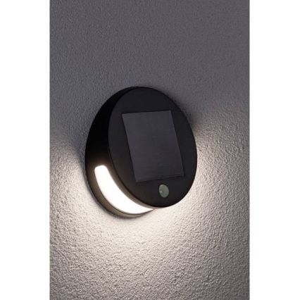 Paulmann 94265 - LED/3W IP44 Vonkajšie solárne svietidlo so senzorom HELENA 3,7V 1800 mAh