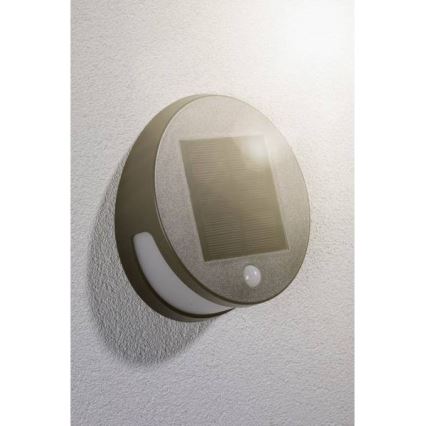 Paulmann 94265 - LED/3W IP44 Vonkajšie solárne svietidlo so senzorom HELENA 3,7V 1800 mAh