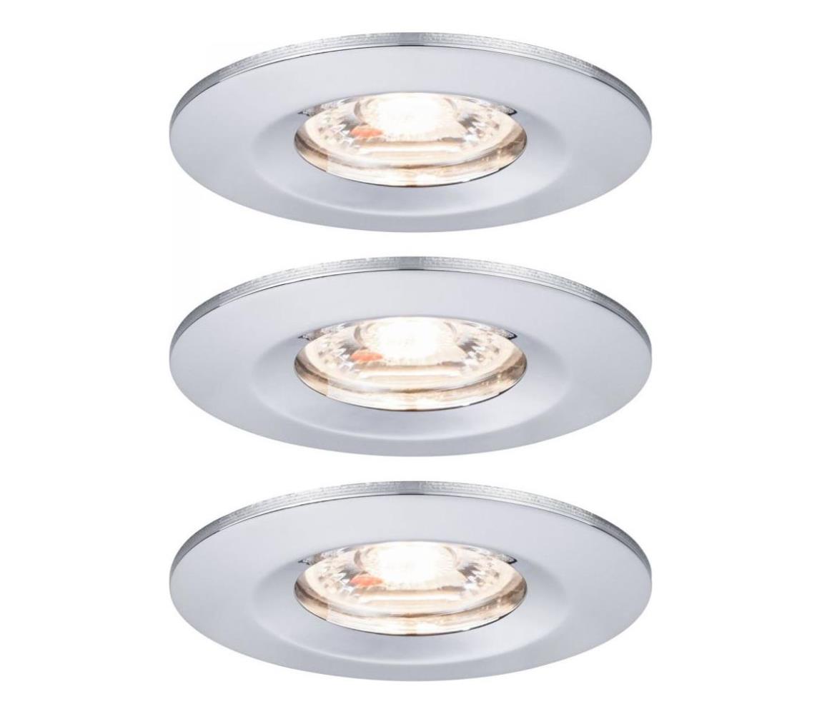 Paulmann Paulmann 94303 - SADA 3xLED/4W IP44 Kúpeľňové podhľadové svietidlo COIN 230V