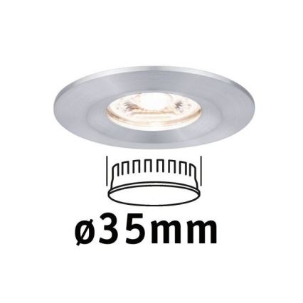 Paulmann 94304 - LED/4W IP44 Kúpeľňové podhľadové svietidlo COIN 230V