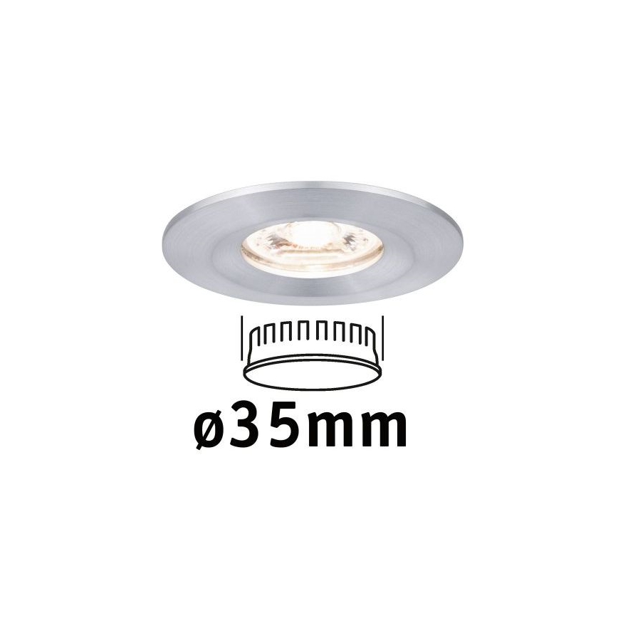 Paulmann 94304 - LED/4W IP44 Kúpeľňové podhľadové svietidlo COIN 230V