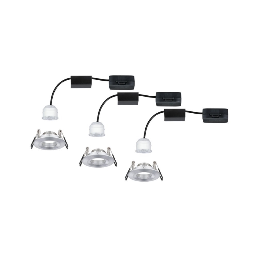 Paulmann 94305 - SADA 3xLED/4W IP44 Kúpeľňové podhľadové svietidlo NOVA 230V