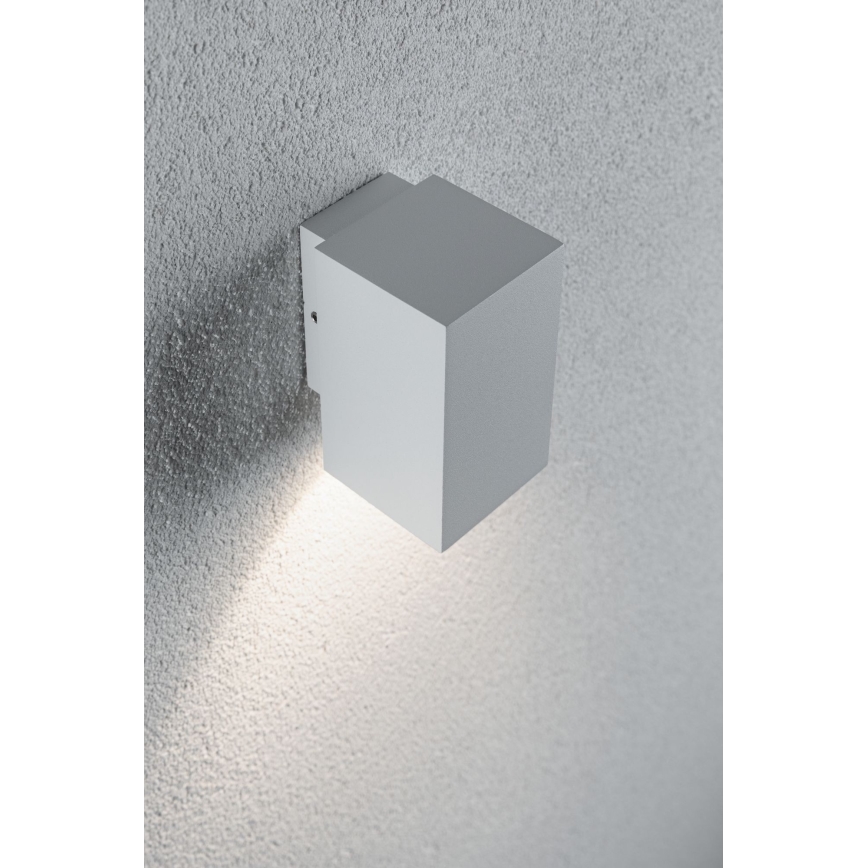 Paulmann 94329 - LED/3,8W IP44 Vonkajšie nástenné svietidlo FLAME 230V biela