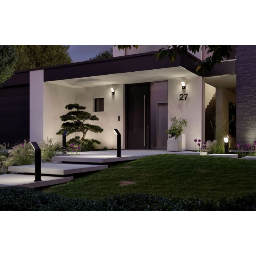 Paulmann 94403 - LED/10W IP44 Vonkajšia lampa so senzorom ADYA 230V