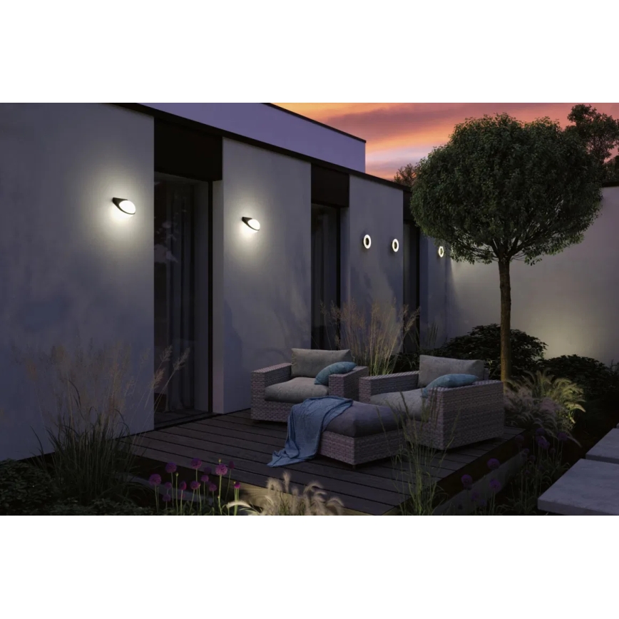 Paulmann 94409 - LED/4W IP44 Vonkajšie nástenné svietidlo CIRCEA 230V