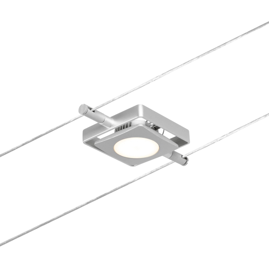 Sada osvetlenia obsahuje päť štvorcových svietidiel, napájací zdroj (60VA/12V DC, P=26W, 240x47x115 mm) a 10 metrov kábla (2,5 mm²). Súčasťou je aj montážny materiál pre vzdialenosti do 5 metrov.