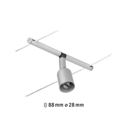 Svietidlo je pripevnené k stropnému systému pomocou T-kusu. Jeho rozmery sú 88 mm x 28 mm.