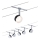 Paulmann 94457 - SADA 5xLED/4W Kompletný lankový systém CLEAR 230V čierna/lesklý chróm