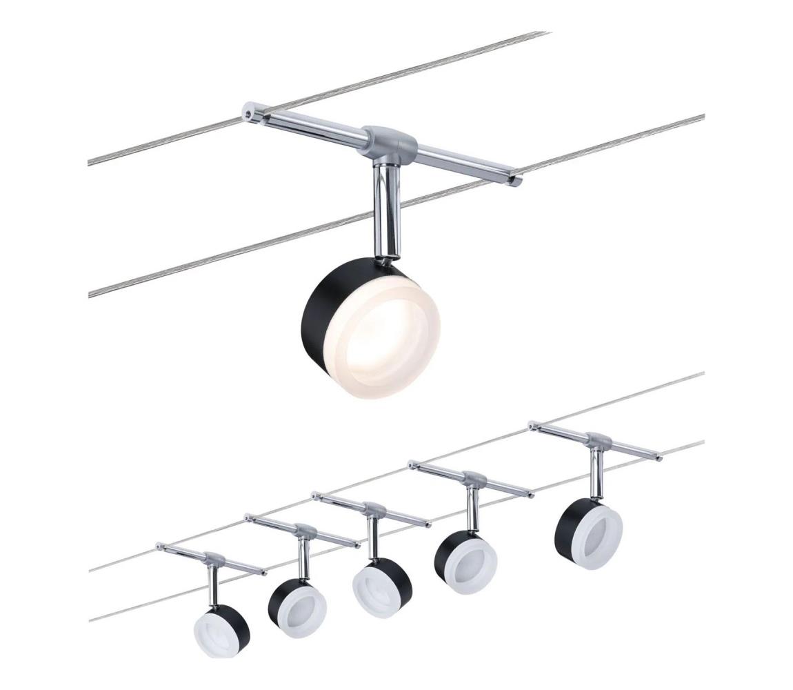Paulmann 94457 - SADA 5xLED/4W Kompletný lankový systém CLEAR 230V 94457