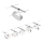 Paulmann 94475 - SADA 5xLED/5W Kompletný lanový systém CIRCLE 230V matný chróm
