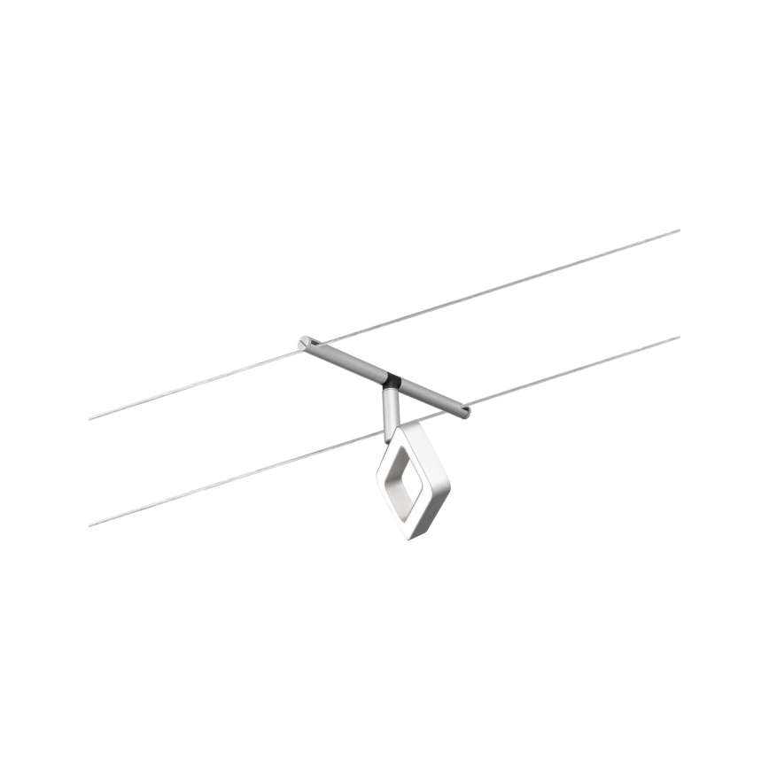 Paulmann 94481 - Sada 5×LED/4,8 W Kompletný lanový systém FRAME 230 V matný chróm