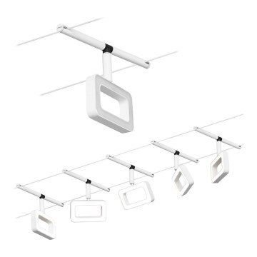 Paulmann 94483 - SADA 5xLED/4,8W Bodové svietidlo do lankového systému FRAME 230V biela