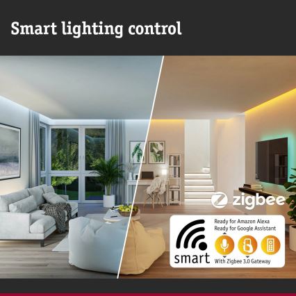 Paulmann 94513 - RGBW LED/8,2W IP44 Stmievateľné vonkajšie nástenné svietidlo so snímačom pohybu a súmraku PADEA 230V antracit
