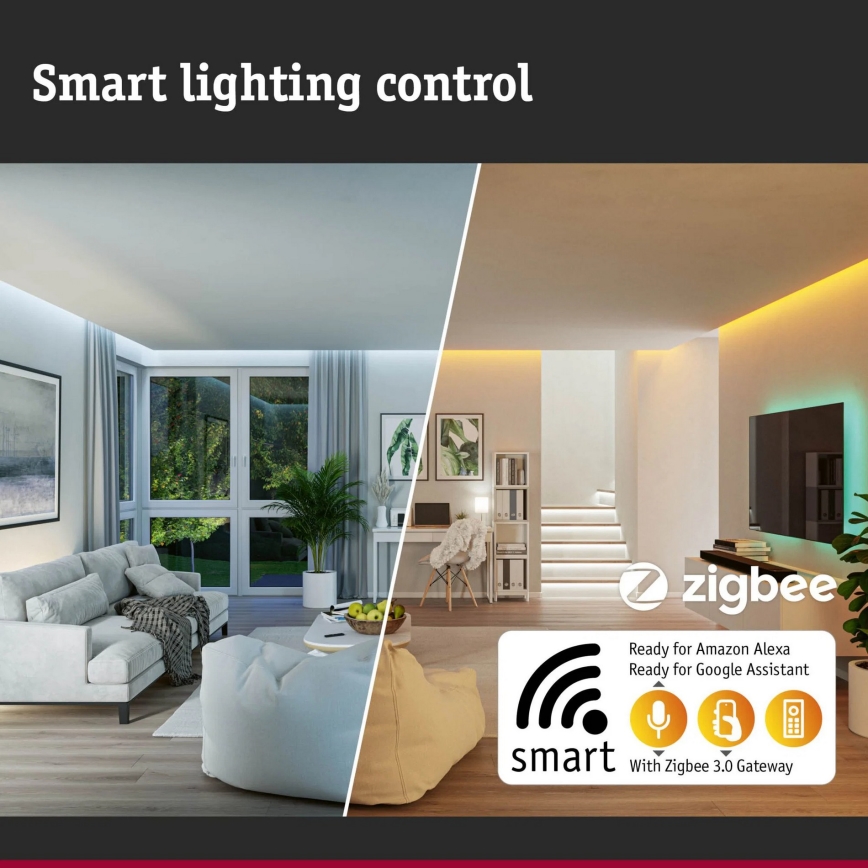 Paulmann 94513 - RGBW LED/8,2W IP44 Stmievateľné vonkajšie nástenné svietidlo so snímačom pohybu a súmraku PADEA 230V antracit