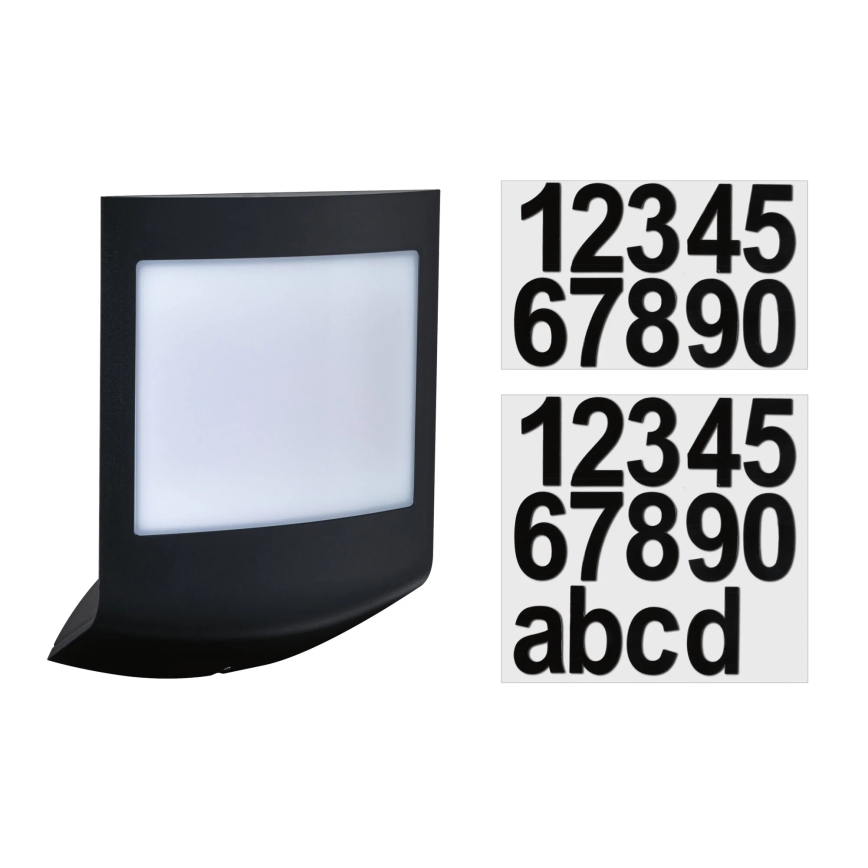 Paulmann 94513 - RGBW LED/8,2W IP44 Stmievateľné vonkajšie nástenné svietidlo so snímačom pohybu a súmraku PADEA 230V antracit