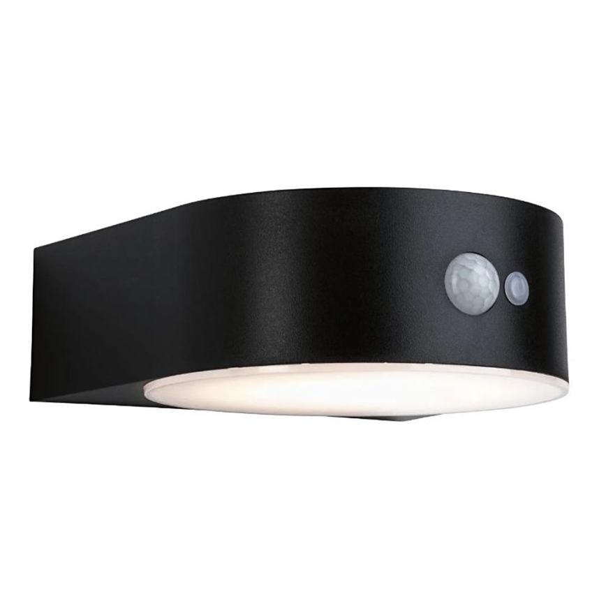 Paulmann 94570 - LED/5,5W IP44 Solárne nástenné svietidlo so senzorom EILEEN 3,7V 2000 mAh