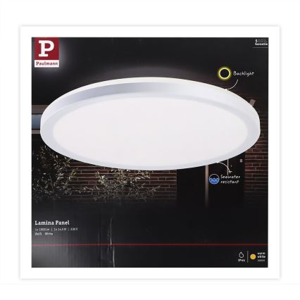 Paulmann 94658 - LED/14,5W IP44 Vonkajšie svietidlo LAMINA 230V biela