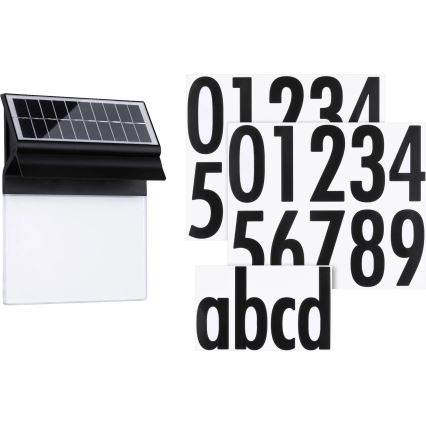 Paulmann 94694 - LED/0,2W IP44 Solárne domové číslo NEDA 3,7V 1800 mAh