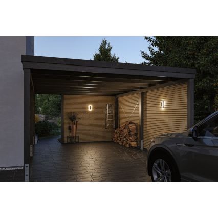 Paulmann 94957 - LED/18,5W IP65 stmievateľné vonkajšie nástenné svietidlo ELUNOR 230V 2200/3000/4000K antracit