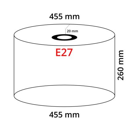 Paulmann 95365 - Tienidlo TESSA E27 pr.45,5 cm