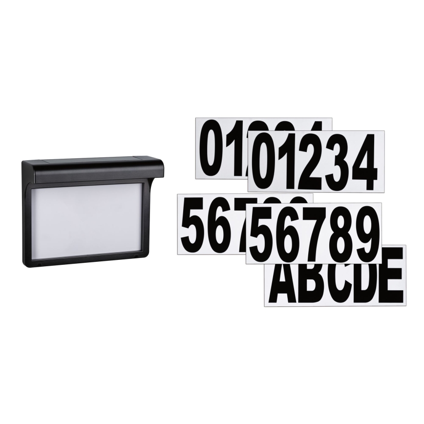 Paulmann 95388 - LED/0,05W IP44 Solárne domové číslo so senzorom DAYTON 1,2V 600 mAh