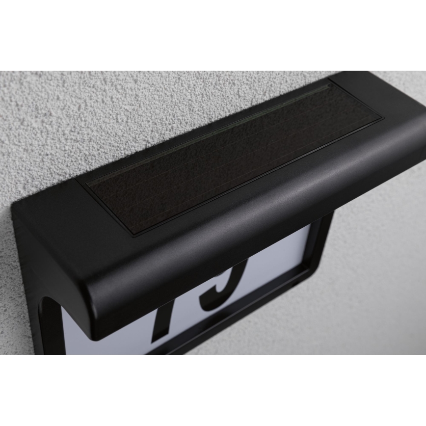 Paulmann 95388 - LED/0,05W IP44 Solárne domové číslo so senzorom DAYTON 1,2V 600 mAh