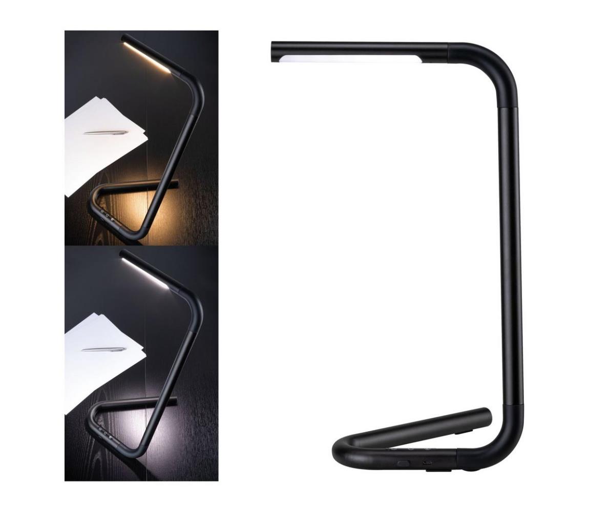Paulmann Paulmann 95424- LED/4,5W Stmievateľná dotyková stolná lampa FLEXLINK 5V/USB čierna 