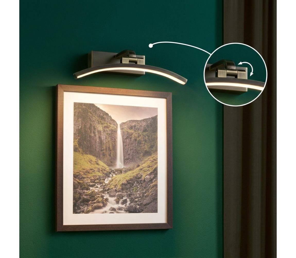 Paulmann 95559 - LED/6W obrazové svietidlo BENTO 230V 30 cm mosadz 95559