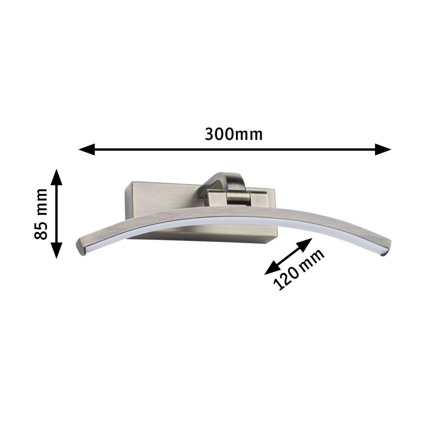 Paulmann 95559 - LED/6W obrazové svietidlo BENTO 230V 30 cm mosadz