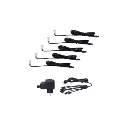 Paulmann 98891 - SADA 5X LED/0,16W IP67 Vonkajšie zápustné svietidlo MICRO 230V