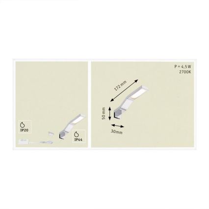 Paulmann 99100 - LED/3,2W Zrkadlové osvetlenie GALERIA 230V