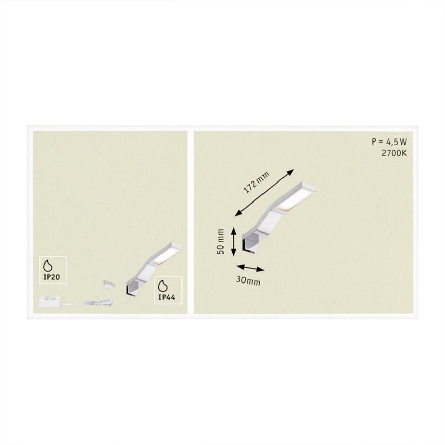 Paulmann 99100 - LED/3,2W Zrkadlové osvetlenie GALERIA 230V