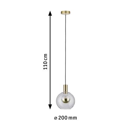 Paulmann -  Luster na lanku ESBEN 1xE27/20W/230V