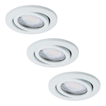 Paulmann - Nice Price 3443 - SADA 3xLED-GU10/3W podhľadové svietidlo 230V