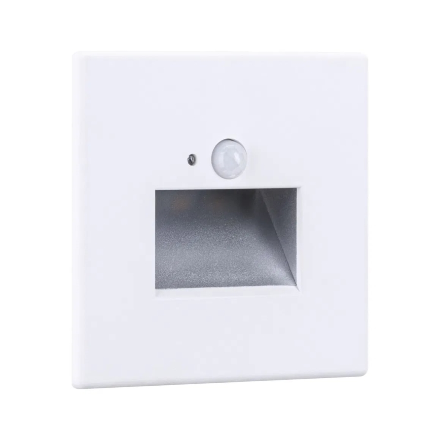 Paulmann  93133 - LED/1,2W Schodiskové svietidlo so senzorom EDGE 230V biela