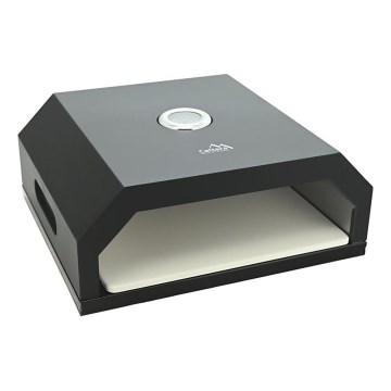 Pec na pizzu s teplomerom 40x34,5x16 cm čierna