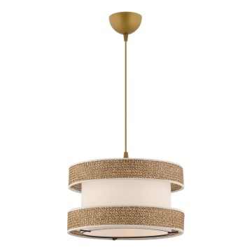 Pendentívne svetlo HALO 1xE27/60W/230V krémová/béžová