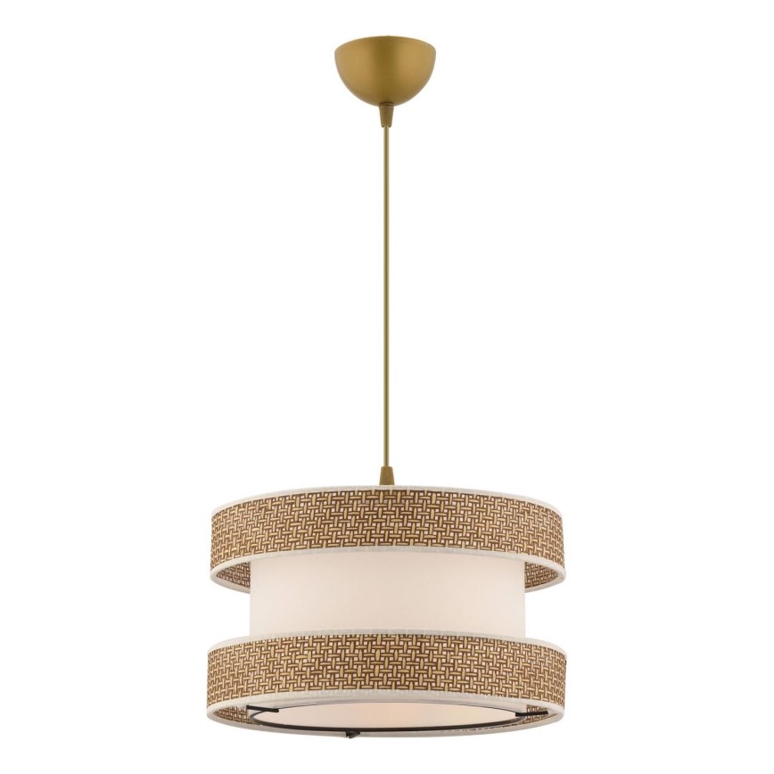 Pendentívne svetlo HALO 1xE27/60W/230V krémová/béžová