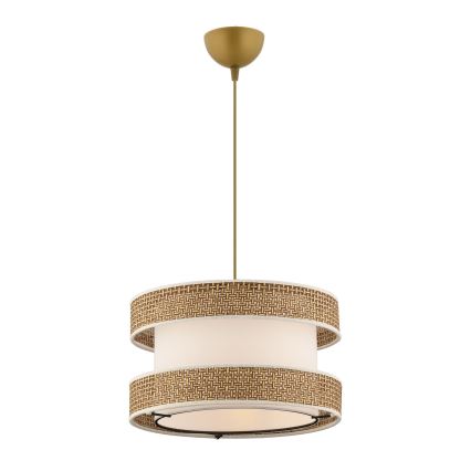 Pendentívne svetlo HALO 1xE27/60W/230V krémová/béžová